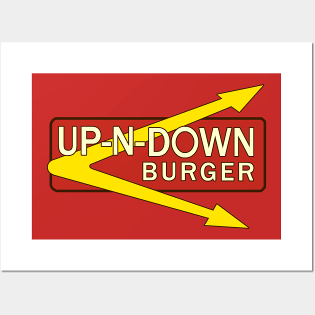 Up-N-Down Burger Wall Art by nszerdy